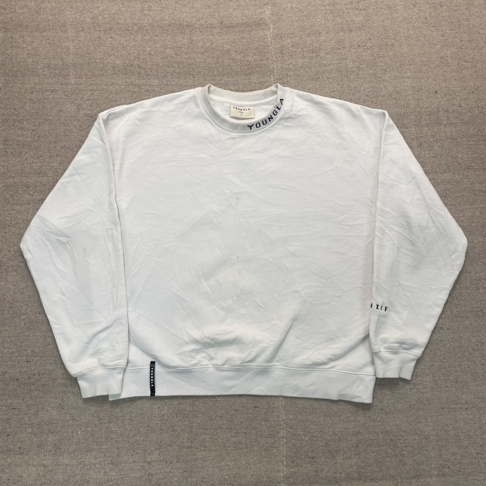 YoungLa sweatshirt mens Large White blank